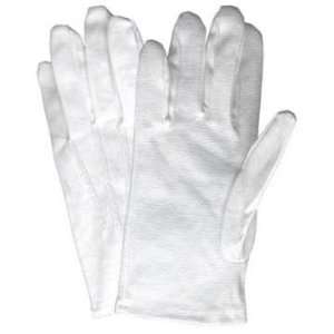 White Cotton Parade Gloves With PVC Dots  Sports 