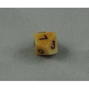 12mm 10 Sided Bone Dice  Toys & Games  