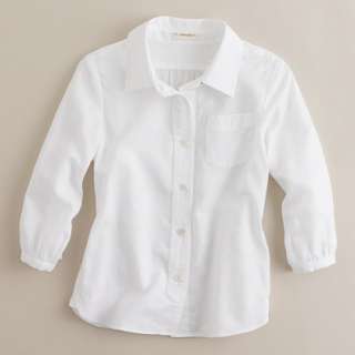 Girls classic button down shirt   long sleeve   Girls shirts   J 