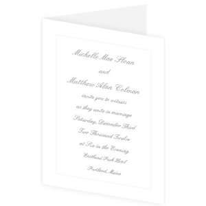  Blank Wedding Invitation   Emboss Folder   Radiant White 