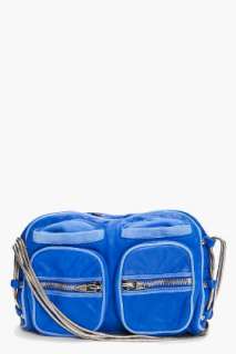 Alexander Wang Blue Brenda Zip Chain Bag for women  