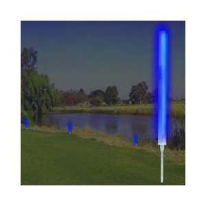  10 BLUE MARKER LIGHTS with GROUND STAKES Sports 