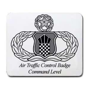Air Traffic Control Badge Command Level Mouse Pad