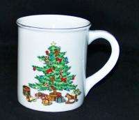 Christmas Tree Holly Berry Coffee Mug Holiday Hostess  
