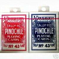 TALLY HO #43 Pinochle Playing Cards 12 Decks Original  