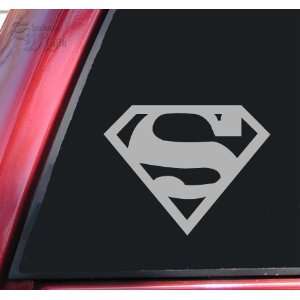  Superman Vinyl Decal Sticker   Grey Automotive