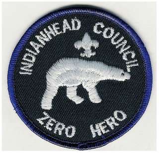 SCOUT PATCH INDIANHEAD COUNCIL ZERO HERO POLAR BEAR 95  