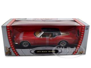   car model of 1971 Buick Riviera GS die cast car by Road Signature