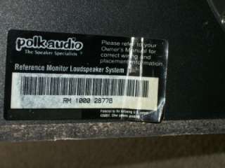 Polk Audio RM 1000W Reference Monitor Loudspeaker System 10 Subwoofer 