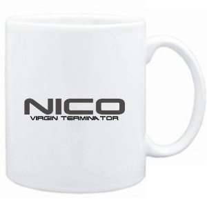  Mug White  Nico virgin terminator  Male Names Sports 
