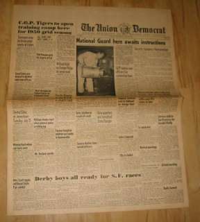 1950 NEWSPAPER   Virginia Truckee RAILROAD   LAST RUN  
