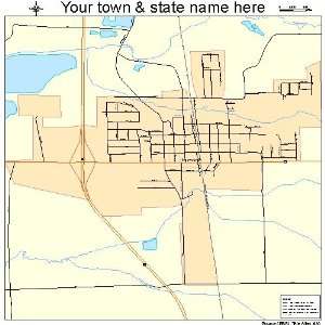  Street & Road Map of Heyworth, Illinois IL   Printed 