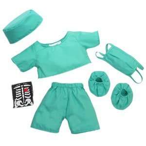  Build A Bear Workshop Scrubs with Mask and Shoes Toys 