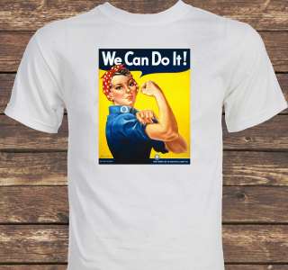World War II Rosie the Riveter propaganda poster T shirt  