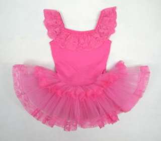   Birthday Party Leotard Ballet Tutu Dance Costume Skirt Dress SZ2 3Y