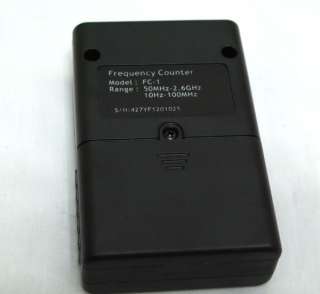YAEGE FC 1 Portable Radio Frequency Counter 50MHz 2.6GHz & 10Hz 100Mhz 