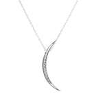 Emitations Elyses Crescent Moon Necklace   Sterling Silver
