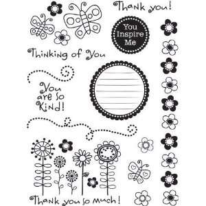  Thank You   Rubber Stamps Arts, Crafts & Sewing