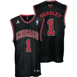  Michael Beasley Black adidas NBA Replica Chicago Bulls 