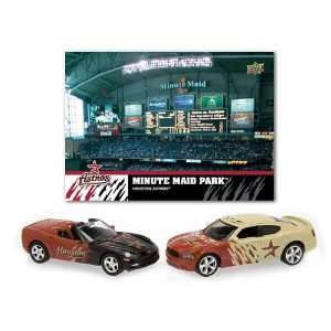   Road Dodge Charger   Corvette 2 Pack With Stadium Card Houston Astros