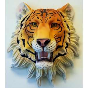   Dimensional Wall Mounted Tiger Face Animal Jungle