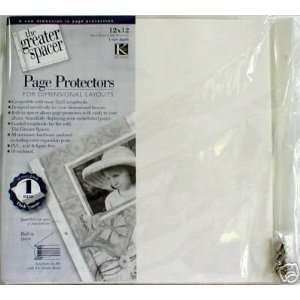  K & Co 12x12 Page Protectors 10 Pack GREATER SPACERS Arts 