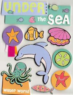 Soft Spoken Sea Creatures Ocean Animals 3D Stickers  