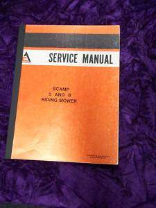 Allis Chalmers Scamp 5/8 Riding Mower Service Manual  