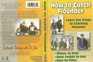   Flounder Fishing How to Catch Flounder How to Fillet DVD NEW  