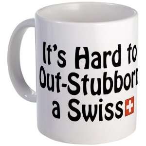 Stubborn Swiss Travel Mug by  