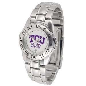  Christian Horned Frogs Ladies Sport Watch with Stainless Steel Band 