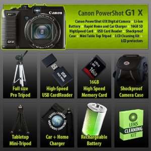  Canon PowerShot G1X Digital Compact Camera + 16GB SDHC 