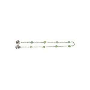 Cousin Make The Connection Connector chain W/green Gemstone 1/pkg 3Pk
