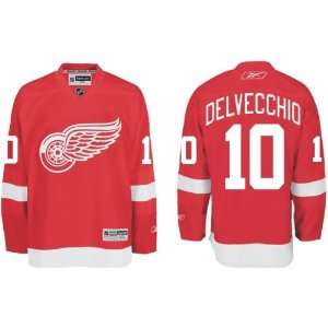  Delvecchio #10 Detroit Red Wings Reebok Premier Home 