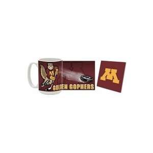   Minnesota Golden Gophers Mug and Coaster   HOCKEY