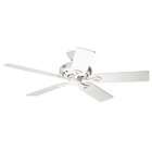 Hunter 20516 Savoy 52 Inch 5 Blade Ceiling Fan, White with White/Light 
