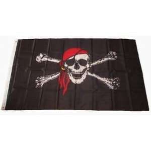  Skull and Cross Bones Pirate Flag   3 Color Toys & Games