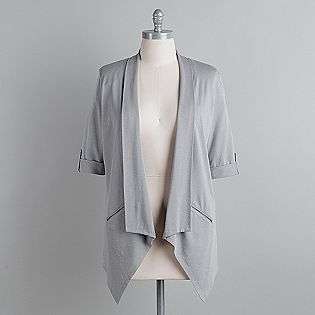 Womens Open Front Jacket  Beverly Drive Clothing Womens Plus Jackets 