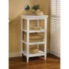 Jaclyn Smith Traditions White Bathroom Floor Cabinet