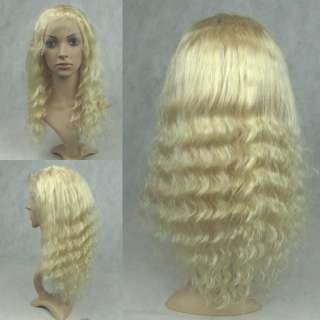   Indian REMI Full Lace wig / Front lace Wig Deep Wave #613 hot  