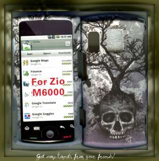   Kyocera Zio M6000 circket phone cover rigid case cover skull treee