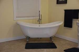 Acrylic Double Slipper 68 Clawfoot Bathtub BathTub  