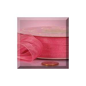   50yd Hot Pink Sheer Organza Ribbon