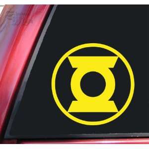 Green Lantern Symbol #2 Vinyl Decal Sticker   Yellow 