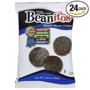 Beanitos Black Bean Chips, Sea Salt, 1.25 Ounce (Pack of 24)  