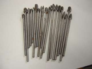 20 PCS SOLID CARBIDE EXTENDED SHANK BURS TO CUT STEEL  