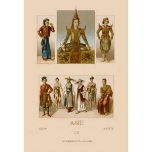  A Variety of Asian Costumes 20x30 poster