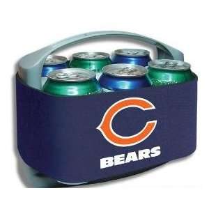  CHICAGO BEARS Cool Six Team Logo CAN COOLER 6 PACK with 