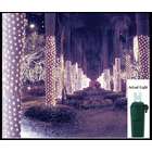   White LED Net Style Tree Trunk Wrap Christmas Lights   Green Wire