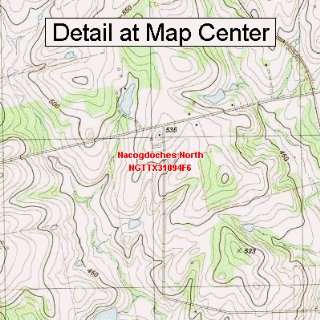 USGS Topographic Quadrangle Map   Nacogdoches North, Texas 